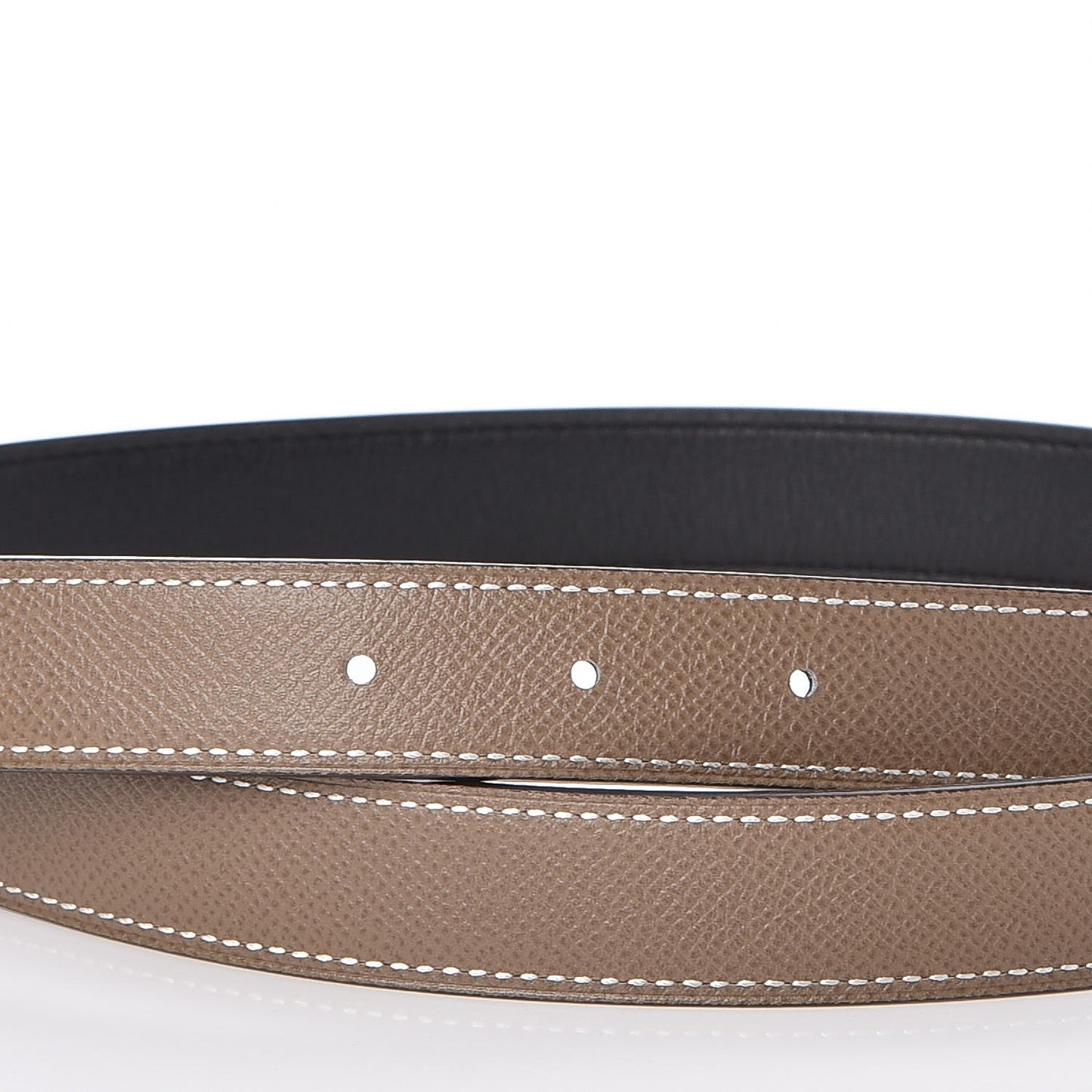 Swift Epsom 24mm Belt Strap 80 Black Etoupe