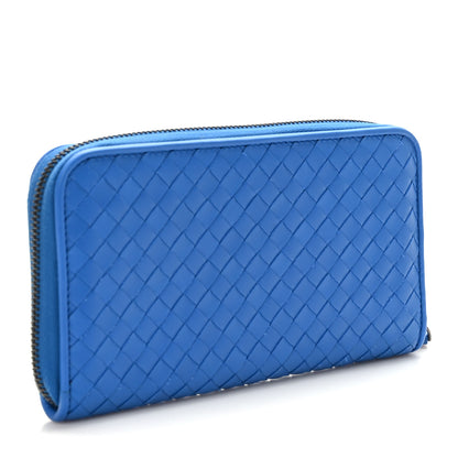 Bottega Veneta Nappa Intrecciato Zip Around Wallet Electrique 3 of 7