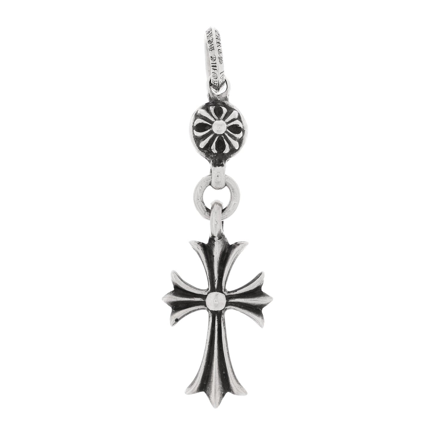 Sterling Silver Tiny Cross Long Pendant