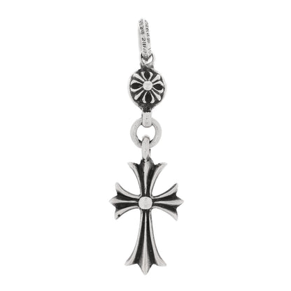 Chrome Hearts Sterling Silver Tiny Cross Long Pendant 1 of 3