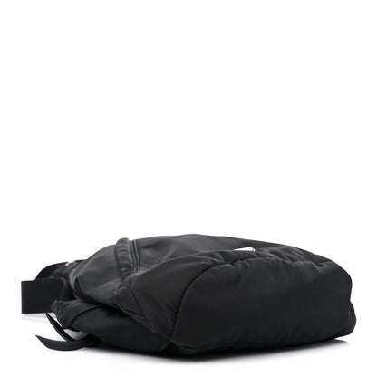 Prada Re-Nylon Vitello Metal Triangle Logo Sling Backpack Black 4 of 8