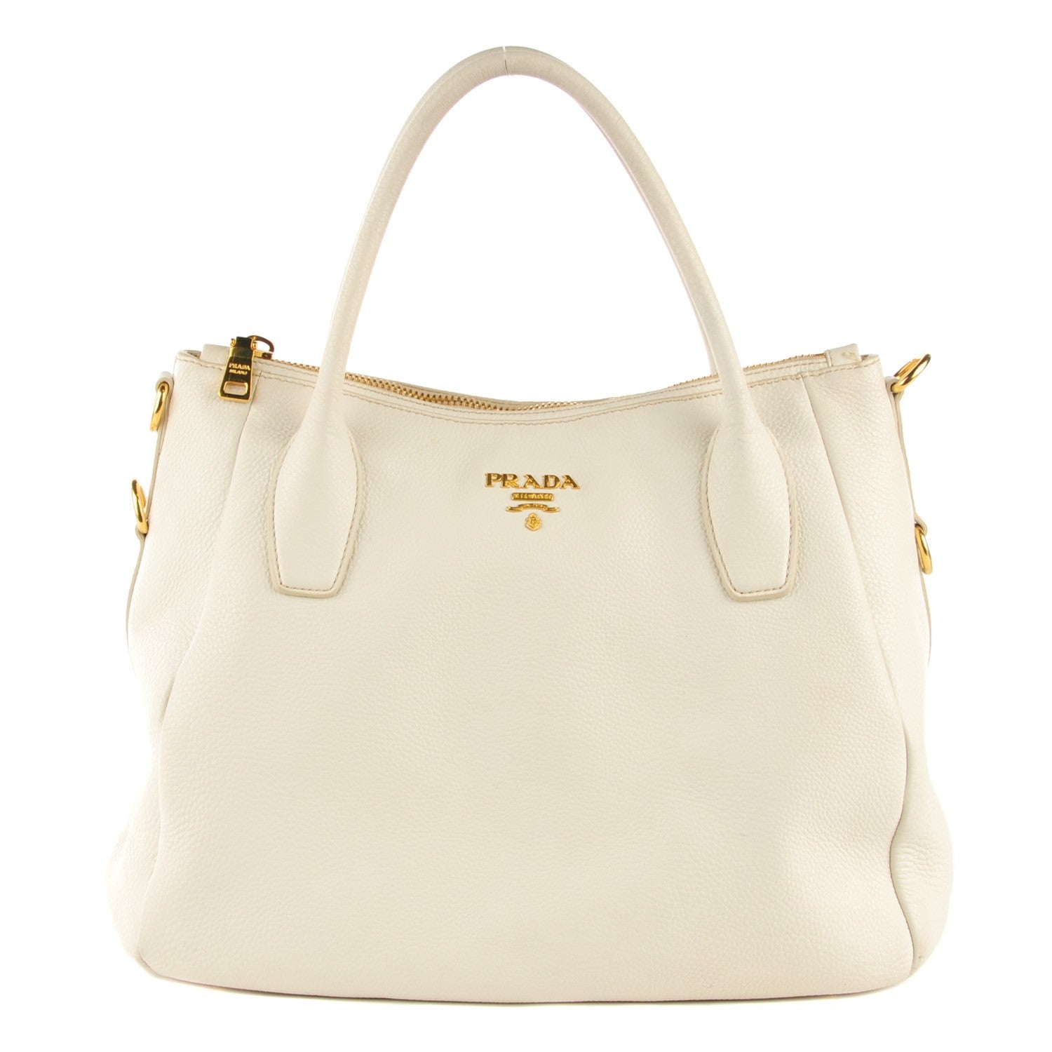 Prada Vitello Daino Tote Talco 1 of 8