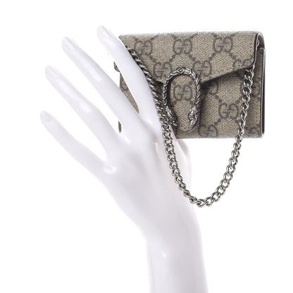 Gucci GG Supreme Monogram Dionysus Coin Purse Taupe 2 of 7