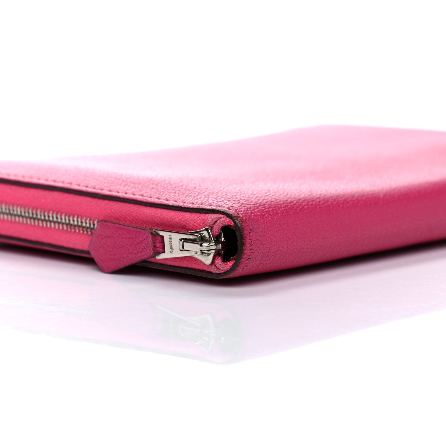 Hermes Chevre Mysore Azap GM Combined Wallet Rose Shocking 9 of 15