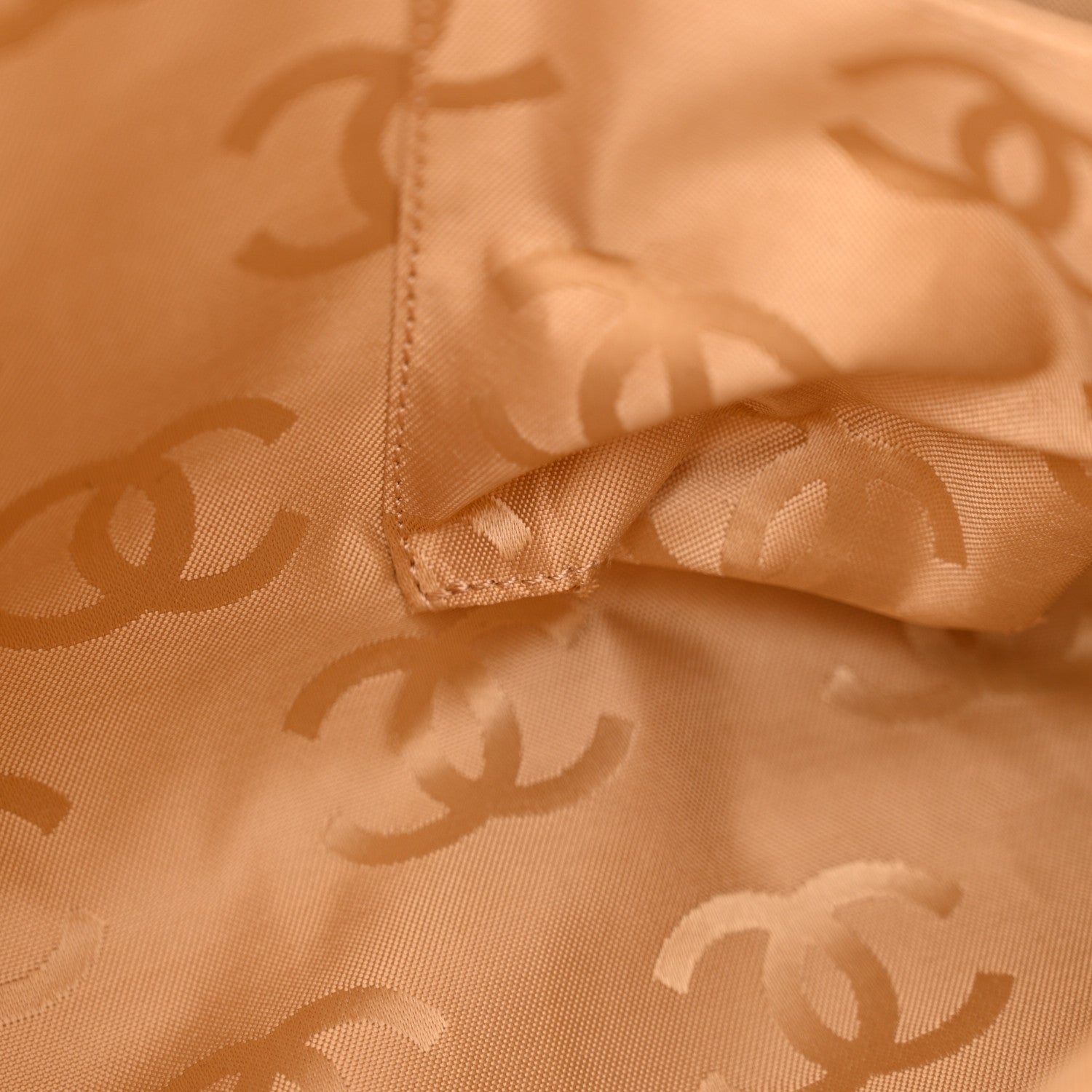 Chanel Lambskin Quilted CC Tote Beige 11 of 13
