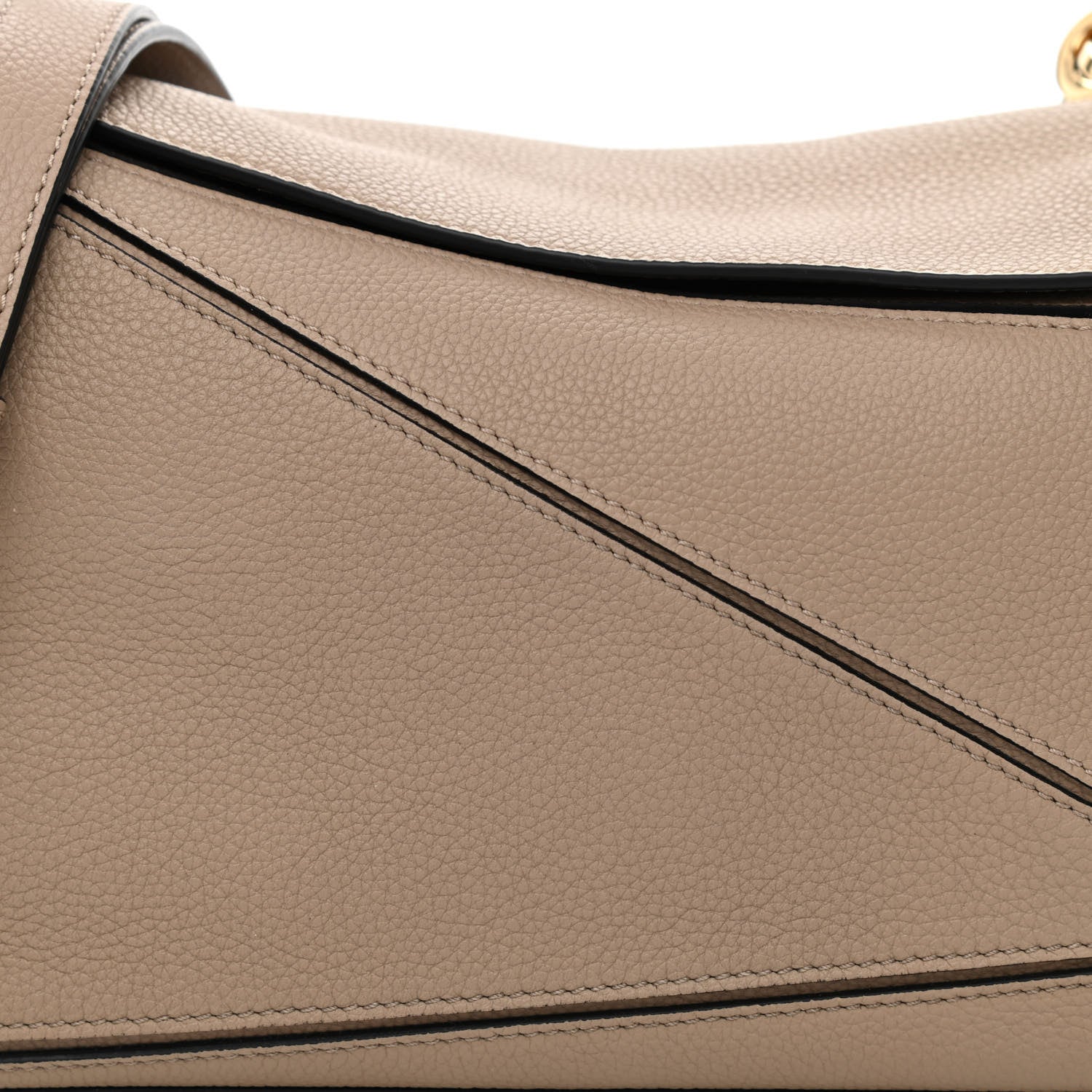 Loewe Grained Calfskin Small Puzzle Bag Sand 7 of 9