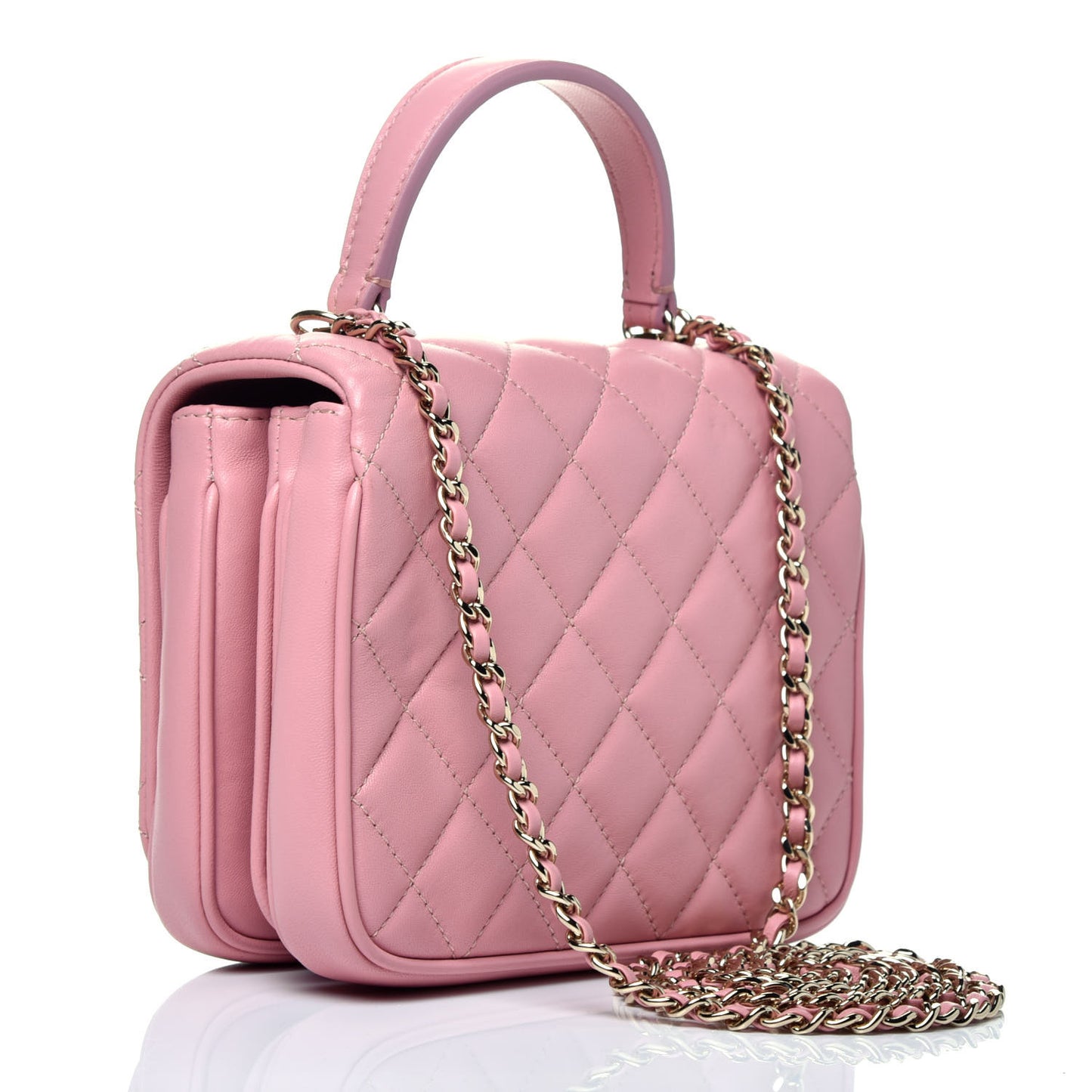 Lambskin Quilted Mini Citizen Chic Flap Pink