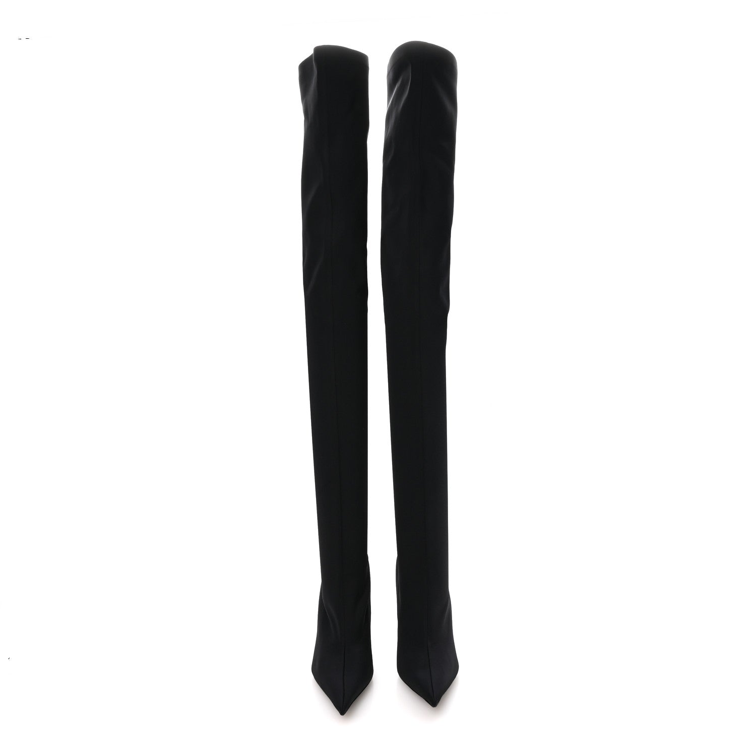 Balenciaga Spandex Pointed Toe Knife 110MM Thigh High Boots 38 Black 3 of 8