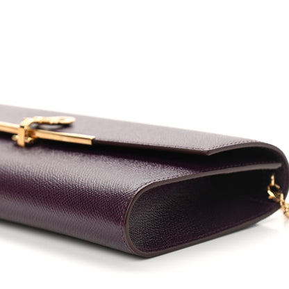 Salvatore Ferragamo Hammered Calfskin Gancini Icona Mini Bag Blackberry 16 of 17