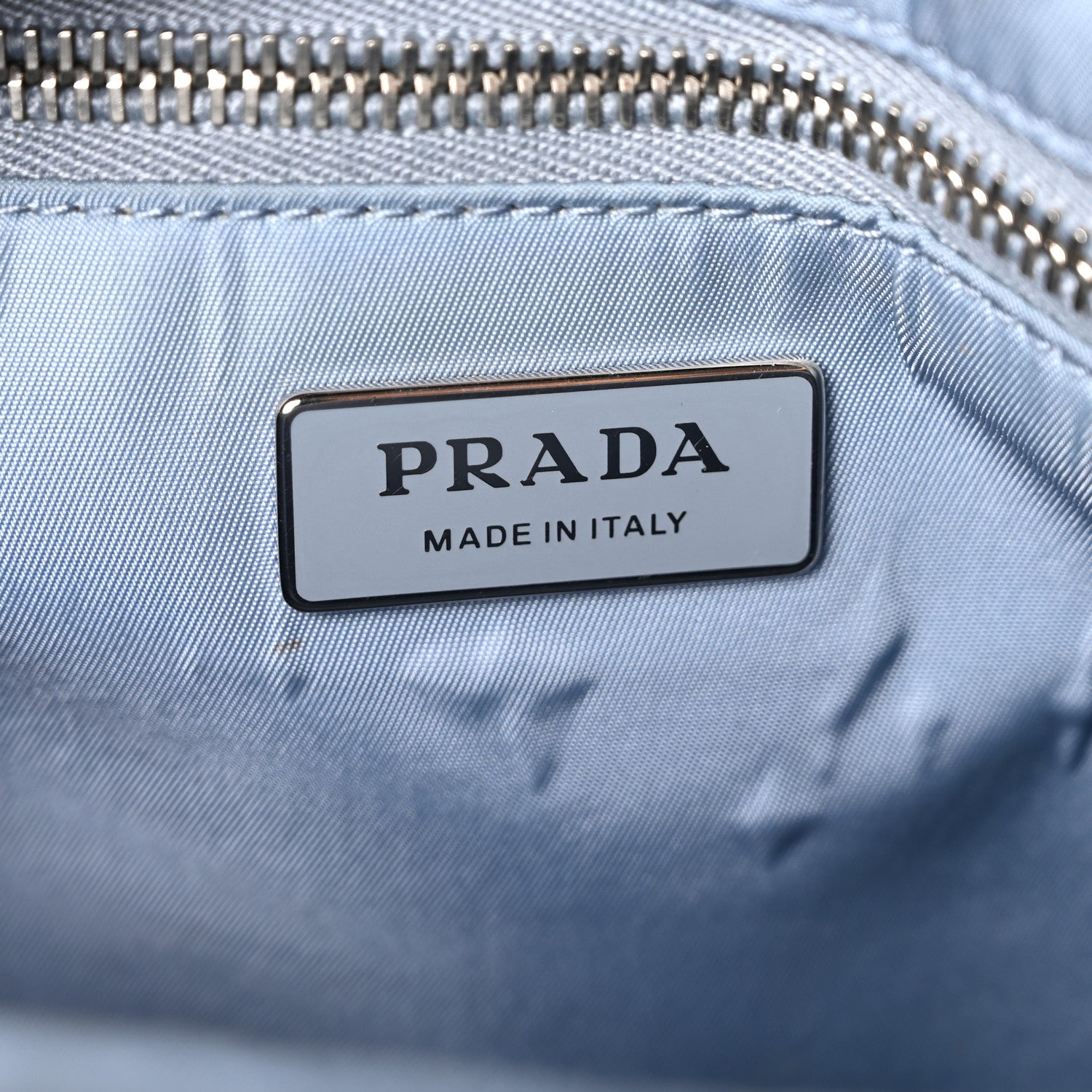 Prada Tessuto Nylon Studded Etiquette Flap Black 6 of 9