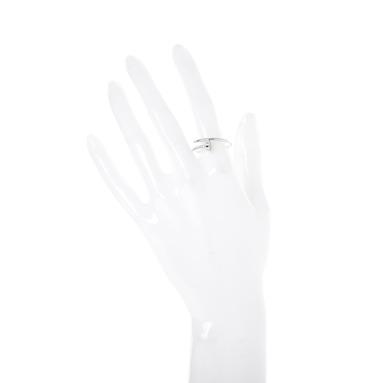 Cartier 18K White Gold Small Juste Un Clou Ring 58 8.25 2 of 7