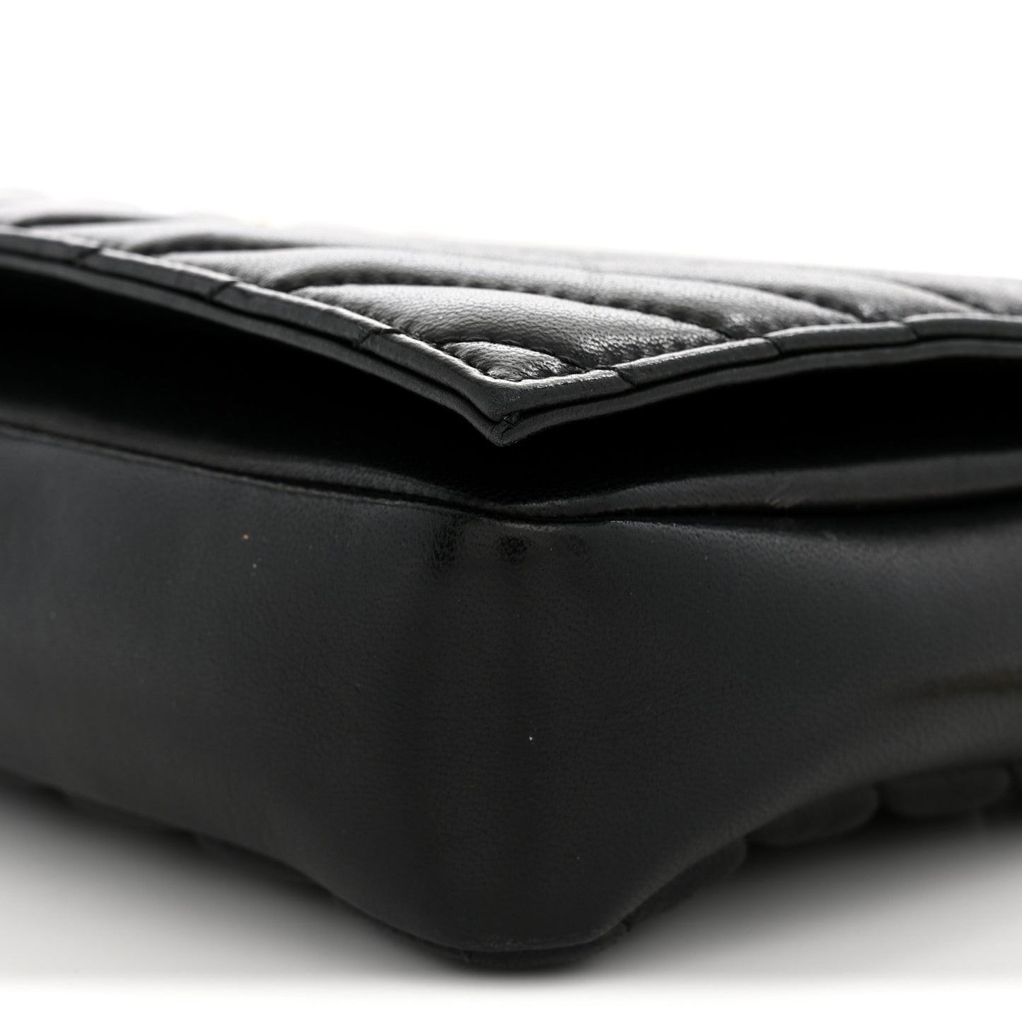Lambskin Matelasse Monogram Kate 99 Black