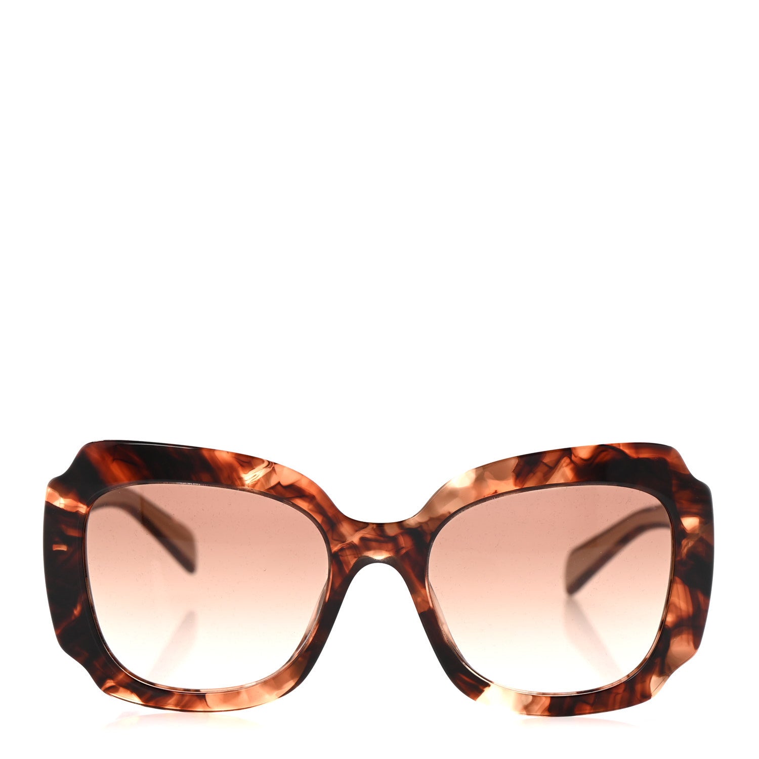 Prada Acetate Square Sunglasses SPR 16Y Havana Beige 2 of 8