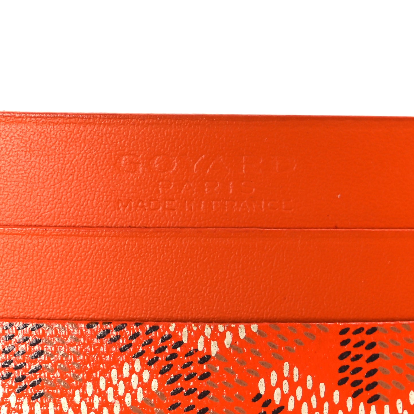 Goyardine Saint Sulpice Card Holder Orange