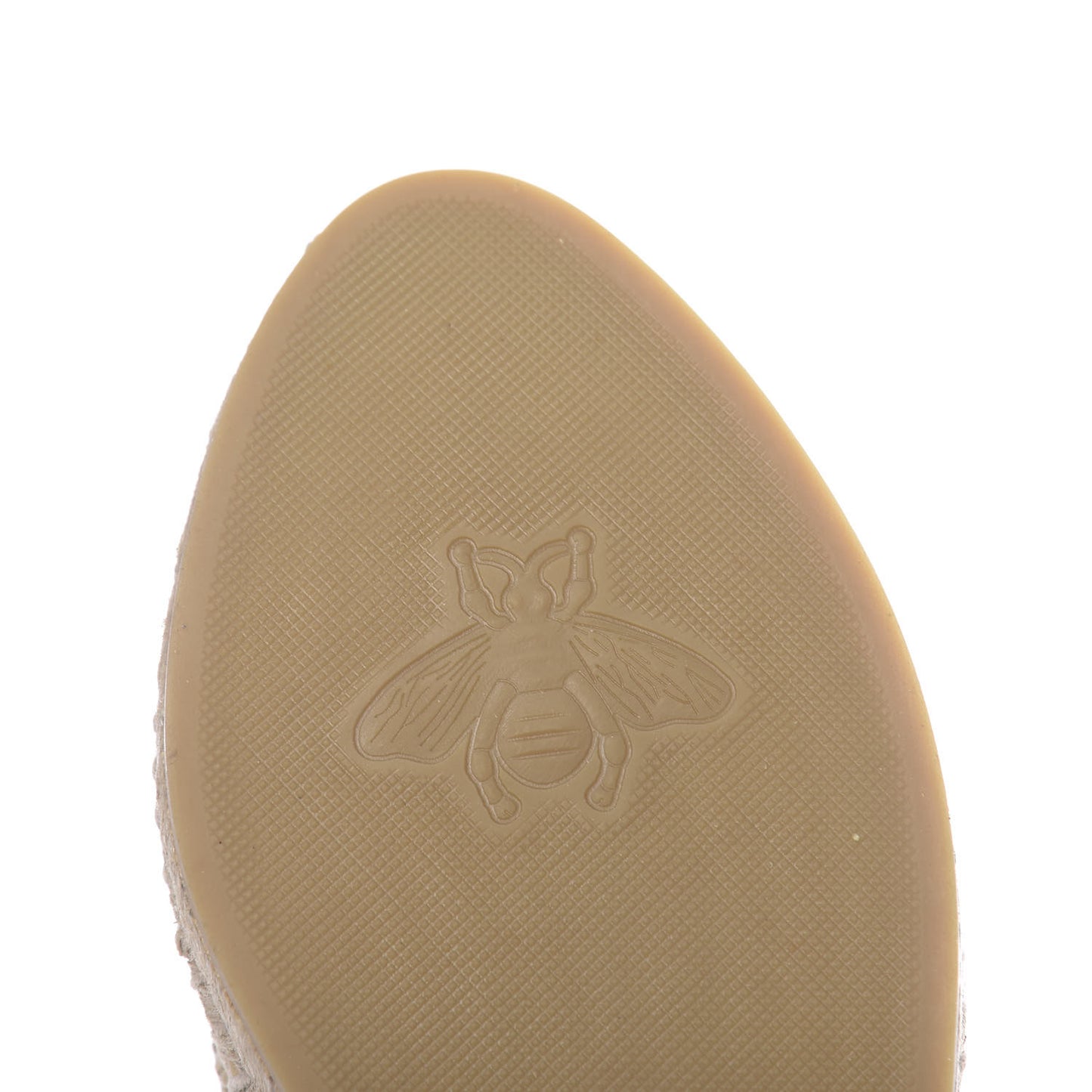 Straw Elaphe Matelasse GG Marmont Espadrille Slippers 37 Natural Cream Brown