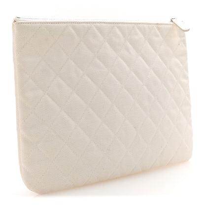 Chanel Canvas Medium Coco Cuba Cosmetic Case Yellow Turquoise 3 of 7