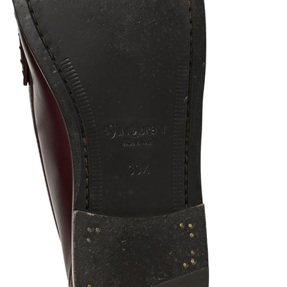 Saint Laurent Vitellino Lux Laurent 05 Mocassins 39.5 Vendome Red 8 of 10