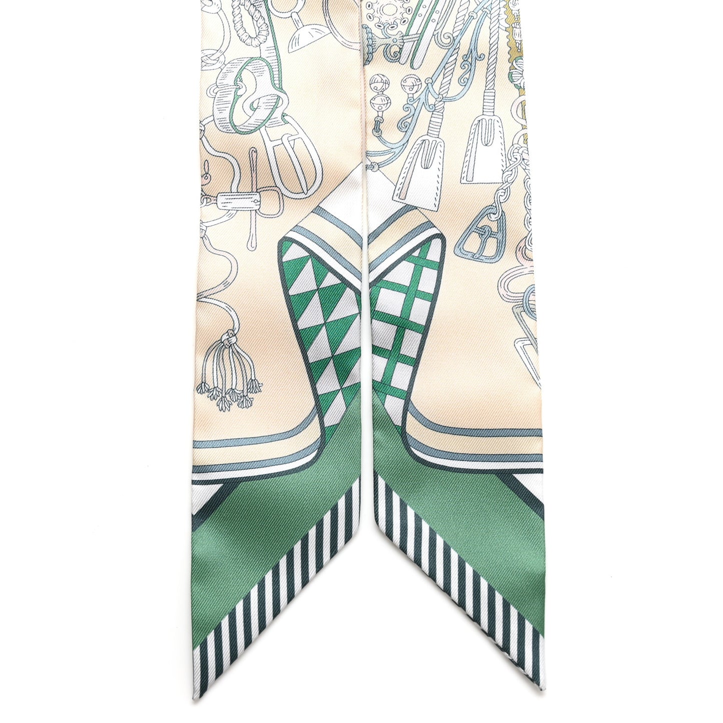 Silk Cliquetis Twilly Ciel White Menthol