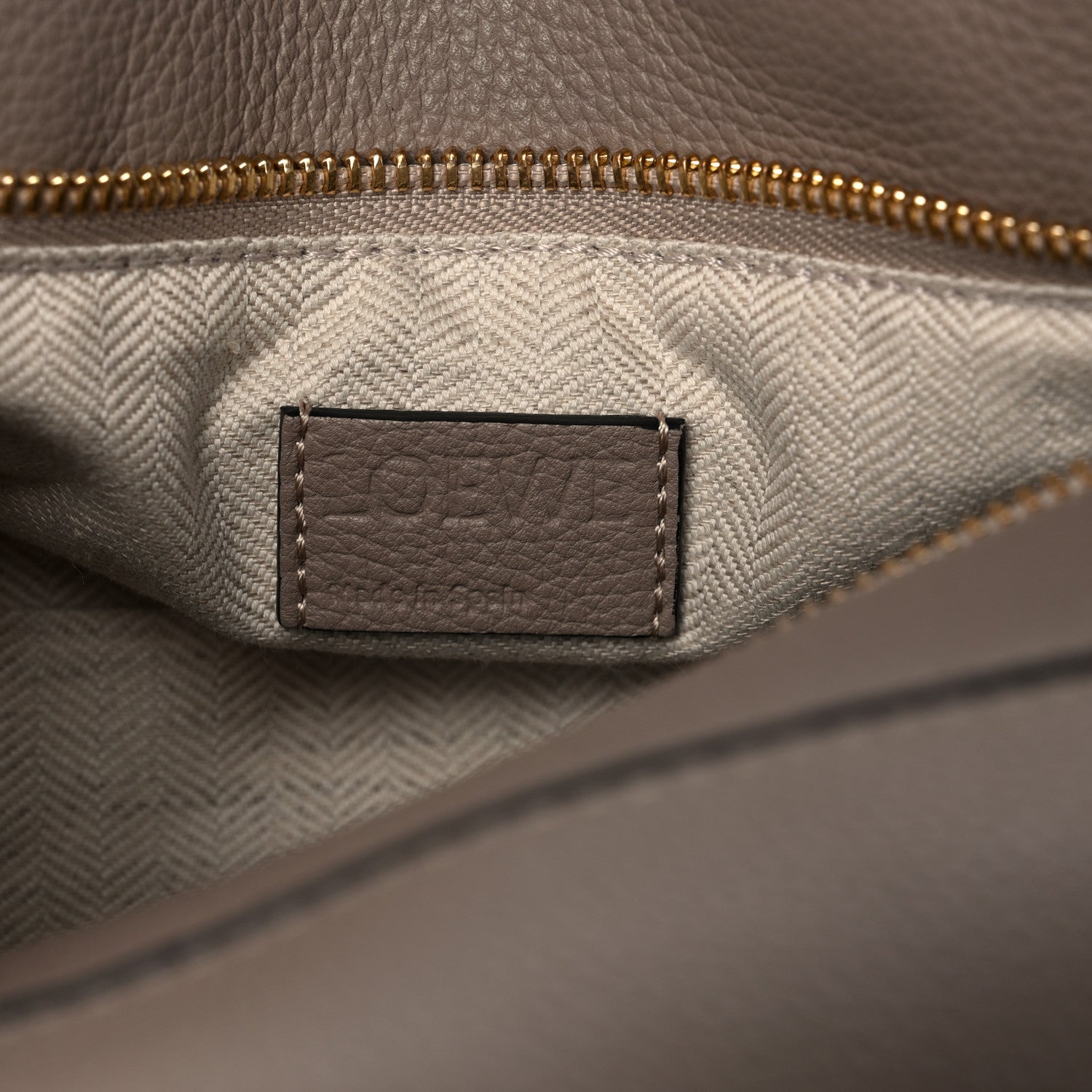 Loewe Grained Calfskin Small Puzzle Bag Sand 6 of 8