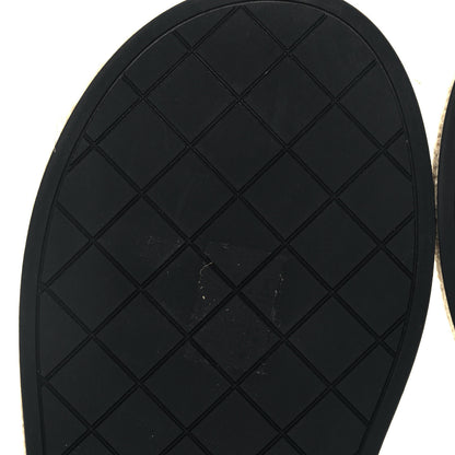 Chanel Lambskin Chain CC Thong Espadrille Sandals 37 Black 8 of 11
