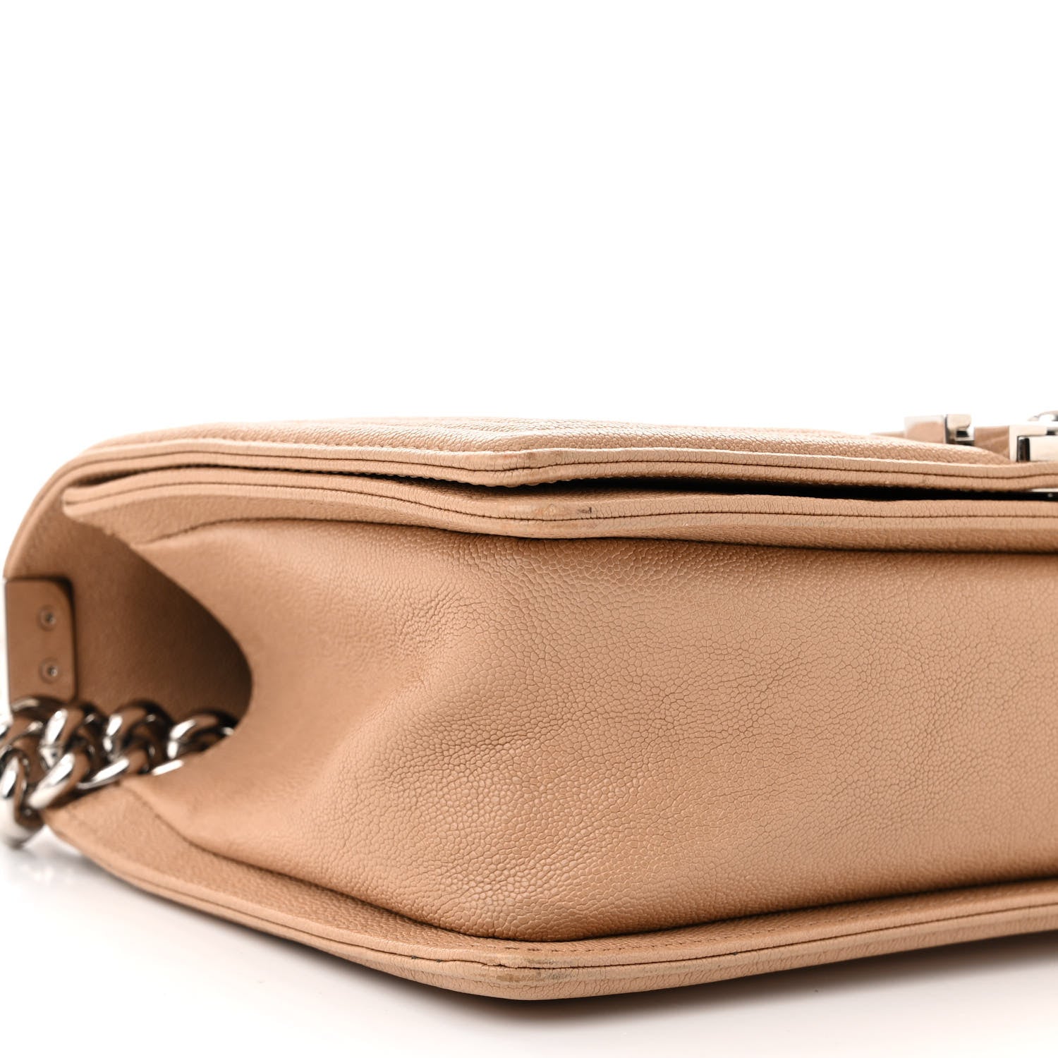 Chanel Caviar Quilted Medium Boy Flap Beige 9 of 14