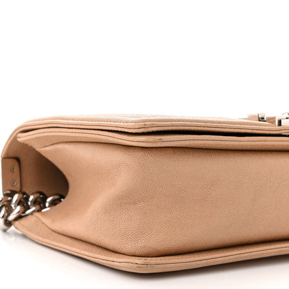 Chanel Caviar Quilted Medium Boy Flap Beige 9 of 14