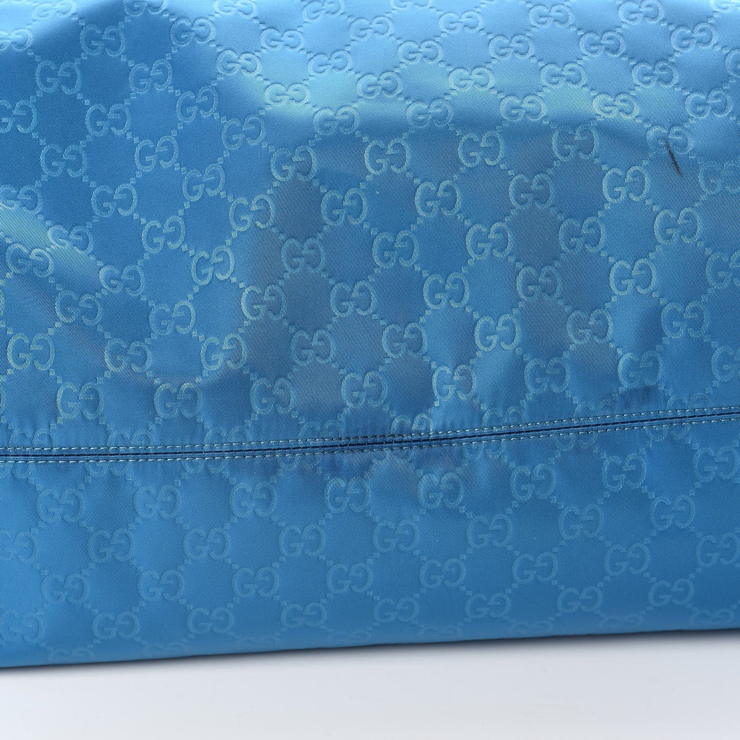 Nylon Monogram Large Tote Blue
