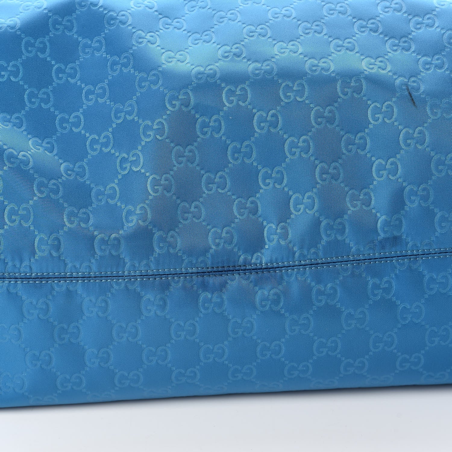 Gucci Nylon Monogram Large Tote Blue 11 of 12
