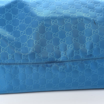 Gucci Nylon Monogram Large Tote Blue 11 of 12