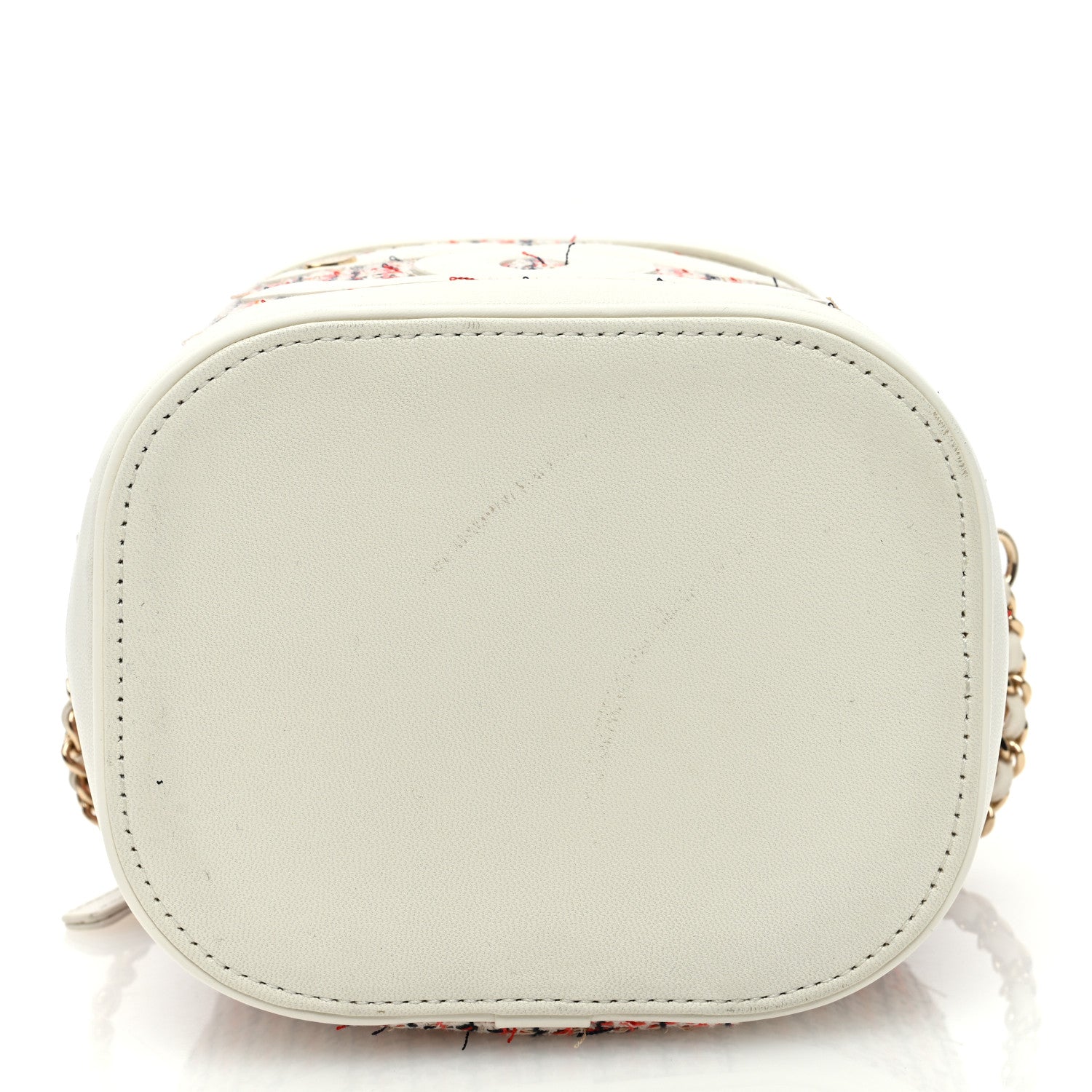 Chanel Tweed Lambskin Timeless Vanity Cosmetic Case White 13 of 13