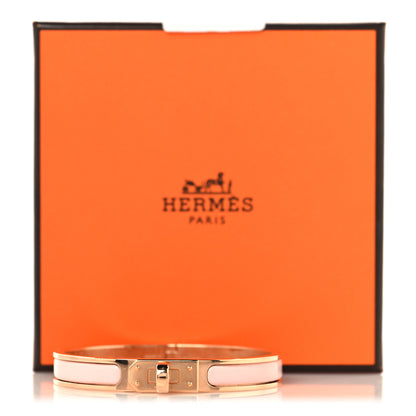 Hermes Enamel Mini Clic Kelly Bracelet PM Rose Candeur 5 of 5