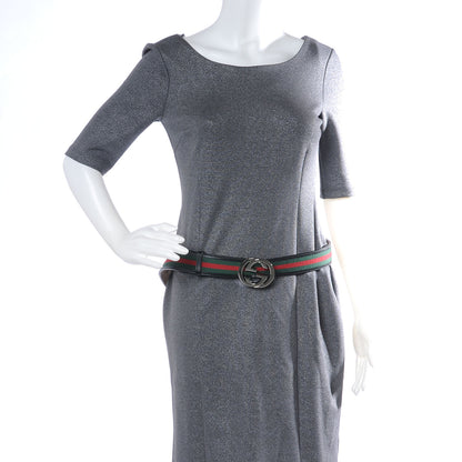 Gucci Leather Web Belt 120 48 Black 2 of 5