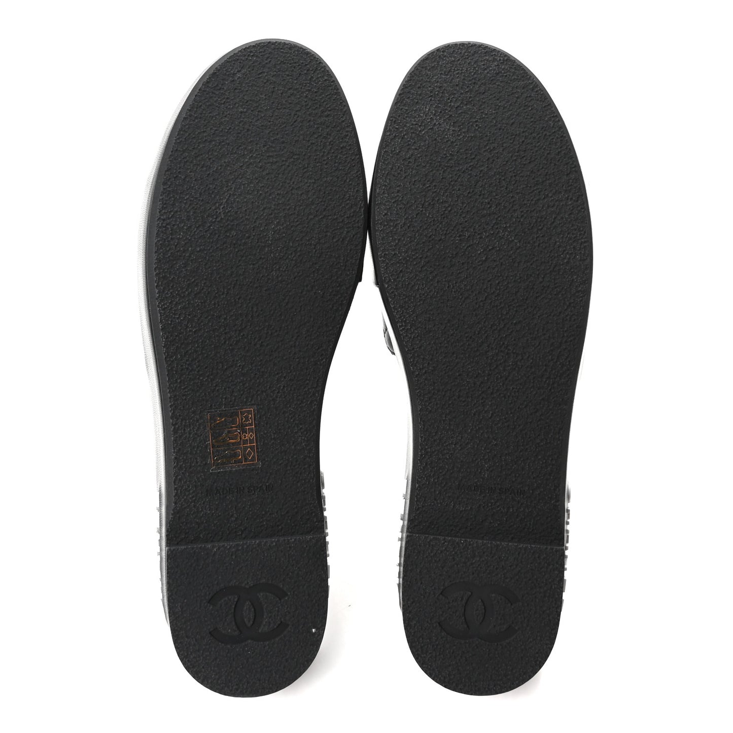 Lambskin Quilted CC Espadrille Slip On Sandals 41 Black