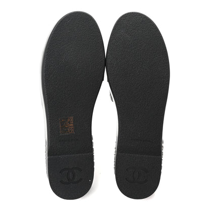 Chanel Lambskin Quilted CC Espadrille Slip On Sandals 41 Black 6 of 10
