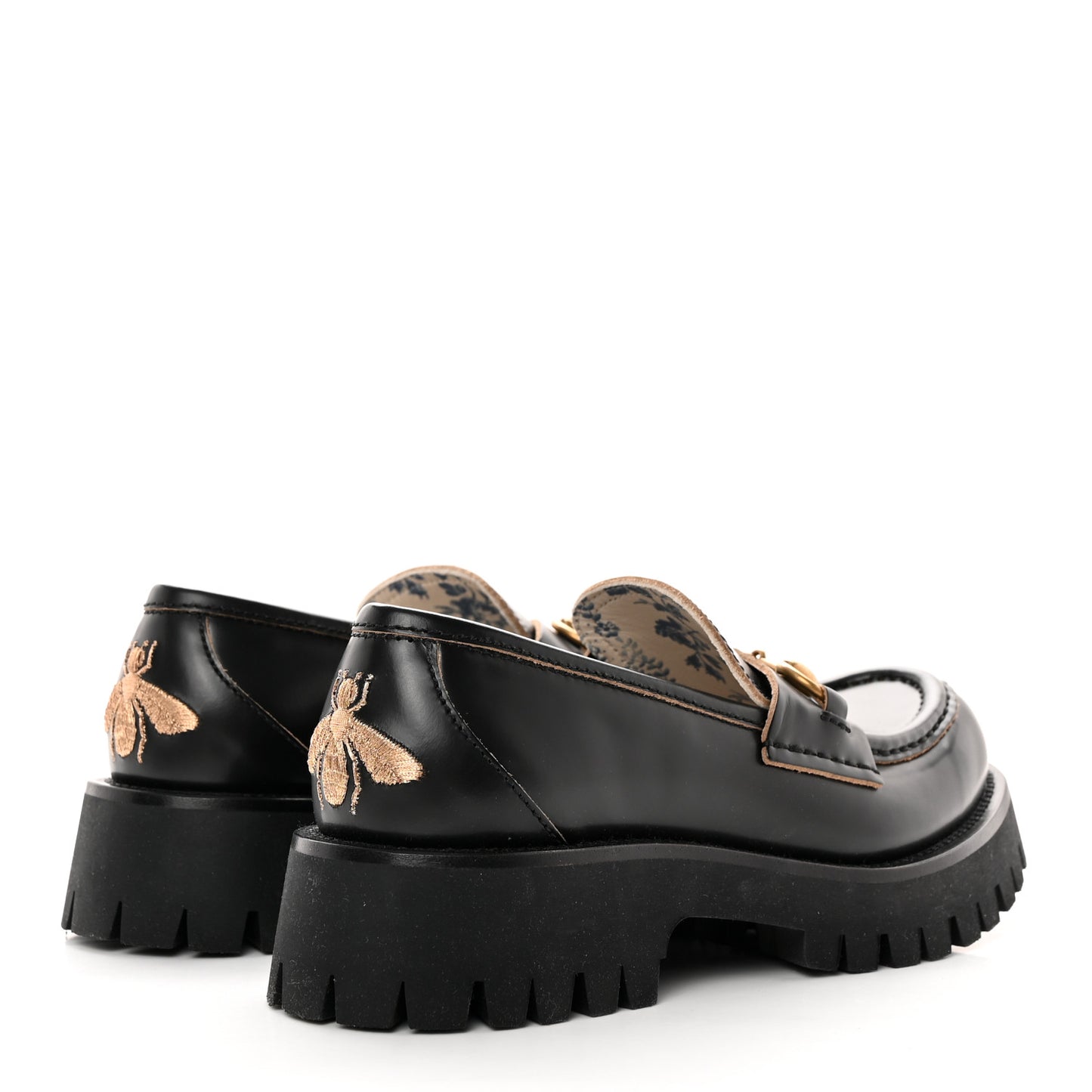Cordovan Lux Womens Harald Horsebit 25mm Platform Loafers 37 Black