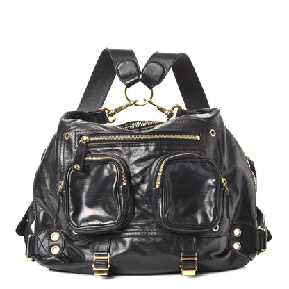 Gucci Calfskin Medium Darwin Convertible Backpack Black 1 of 8