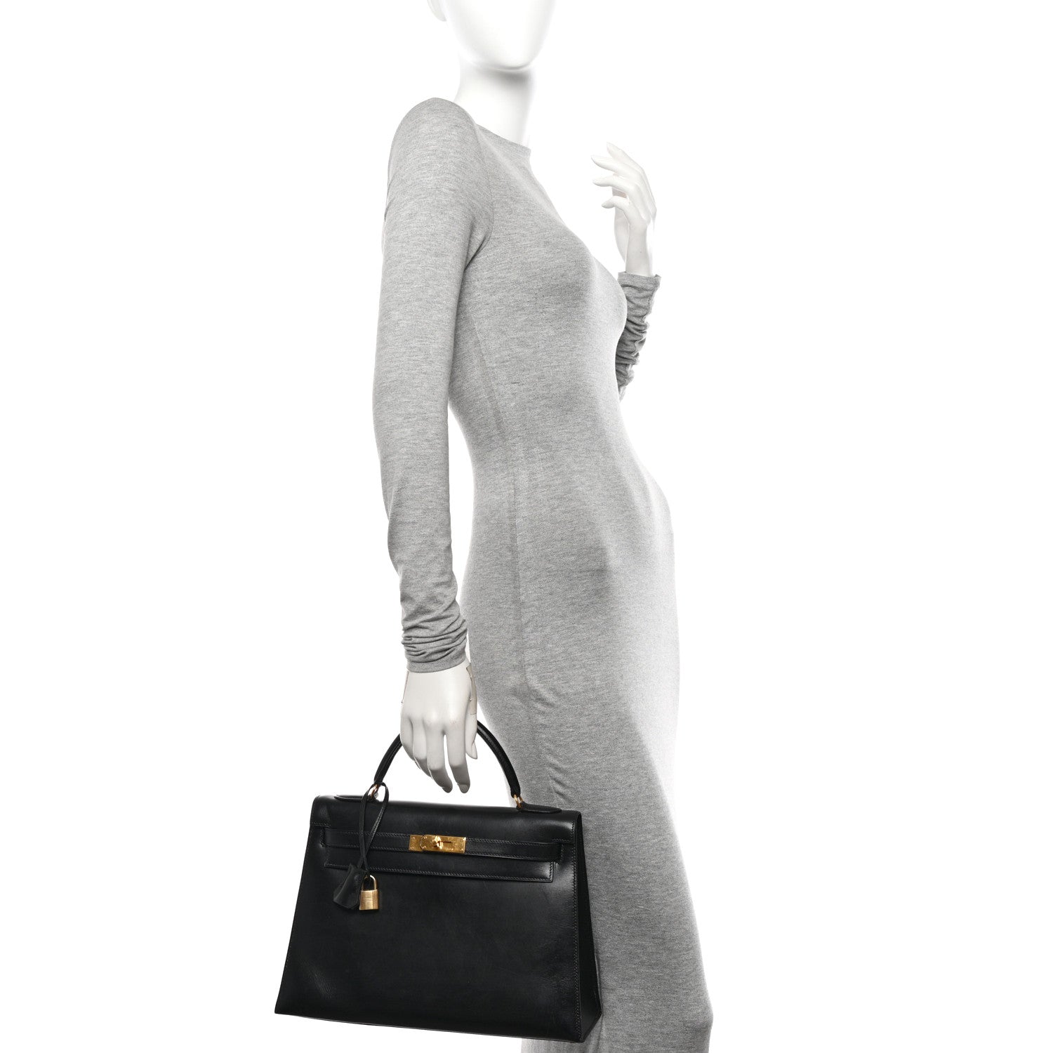 Hermes Box Kelly Sellier 32 Black 2 of 15