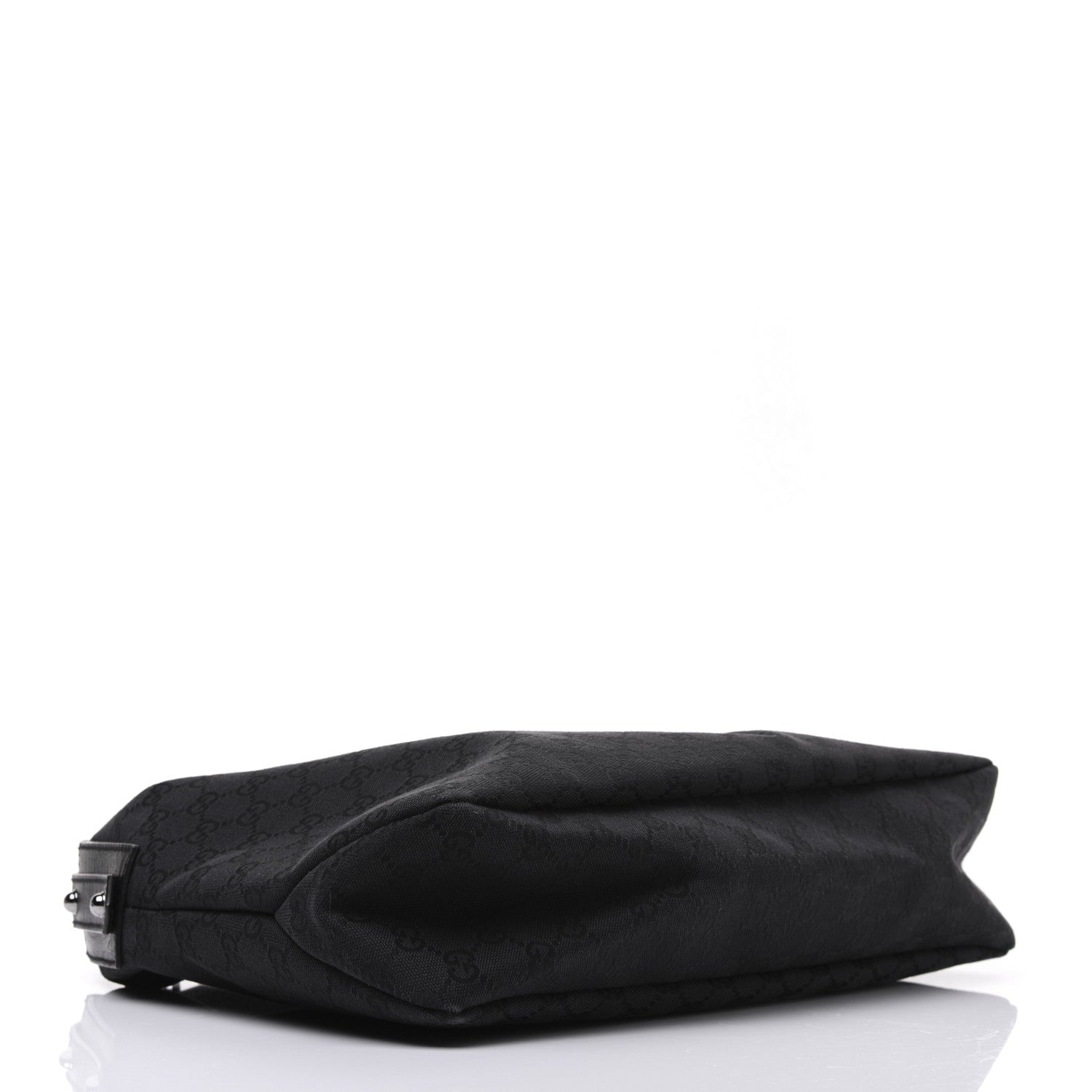 Gucci Monogram Medium Horsebit Chain Hobo Black 4 of 13