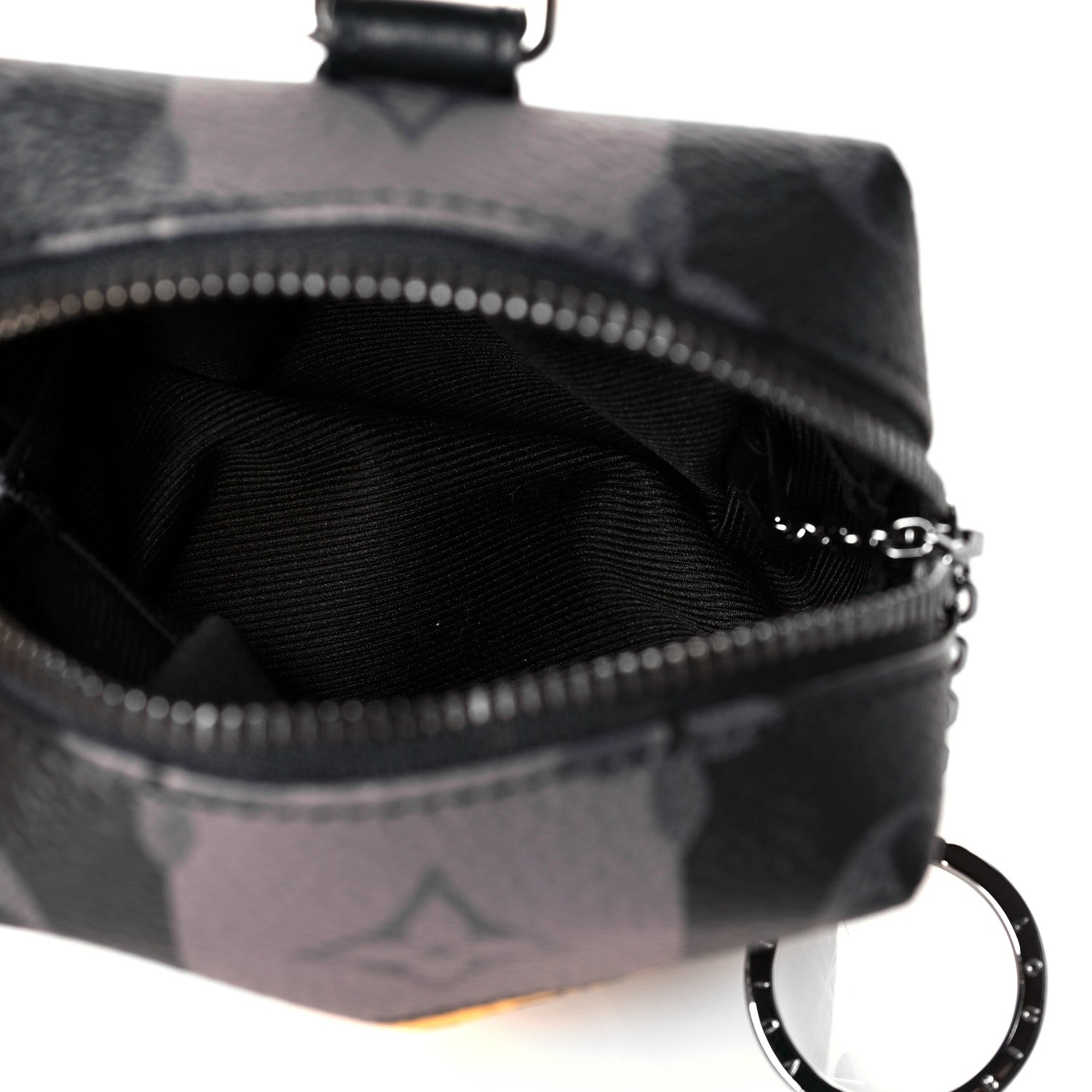 Louis Vuitton Monogram Eclipse LV Made Squared Pouch Bag Charm 5 of 10