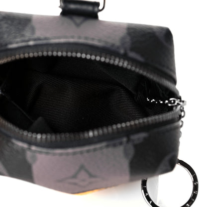 Louis Vuitton Monogram Eclipse LV Made Squared Pouch Bag Charm 5 of 10