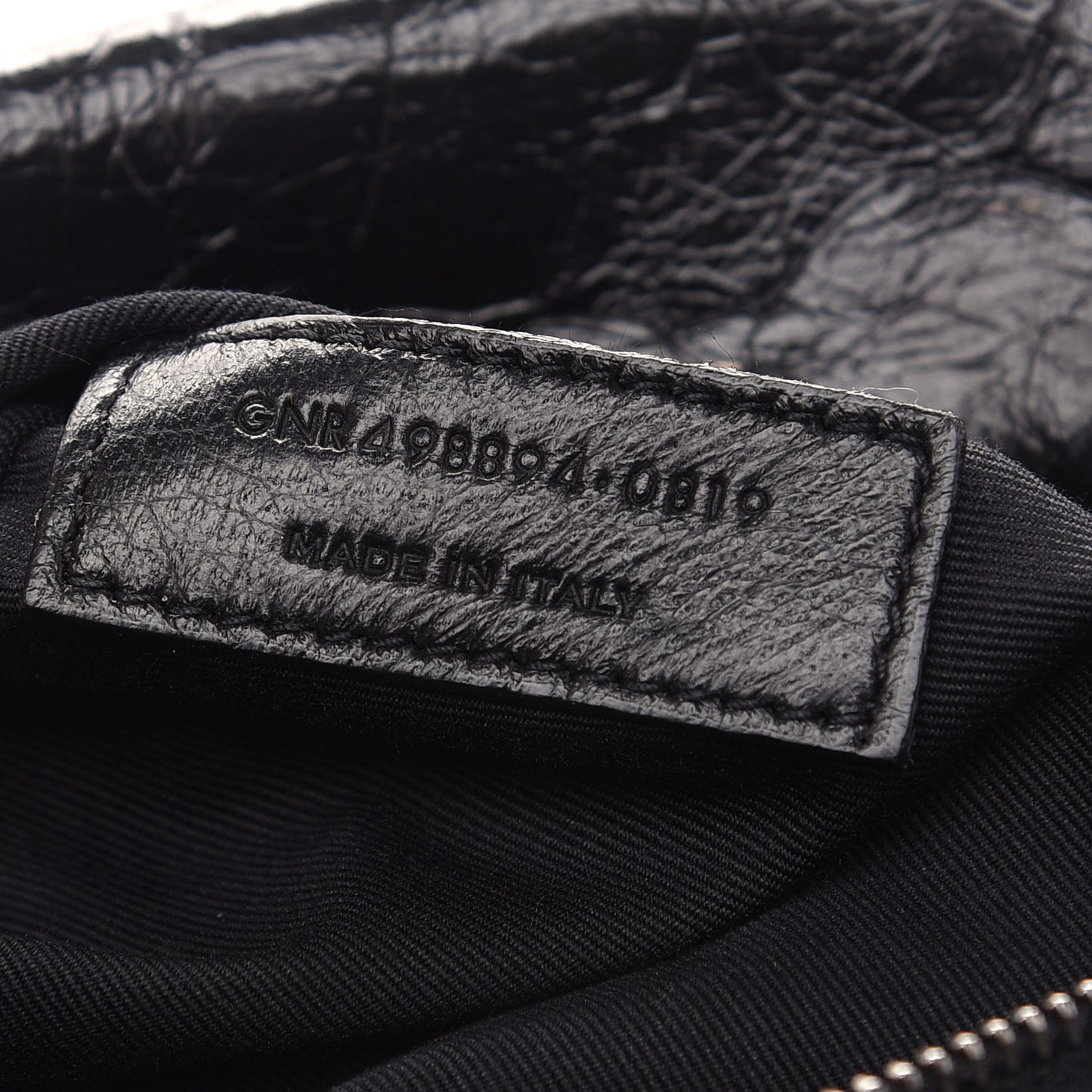 Crinkled Calfskin Matelasse Monogram Medium Niki Chain Satchel Black