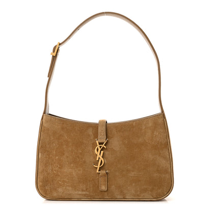 Saint Laurent Suede Calfskin Le 5 A 7 Hobo Beige 1 of 10