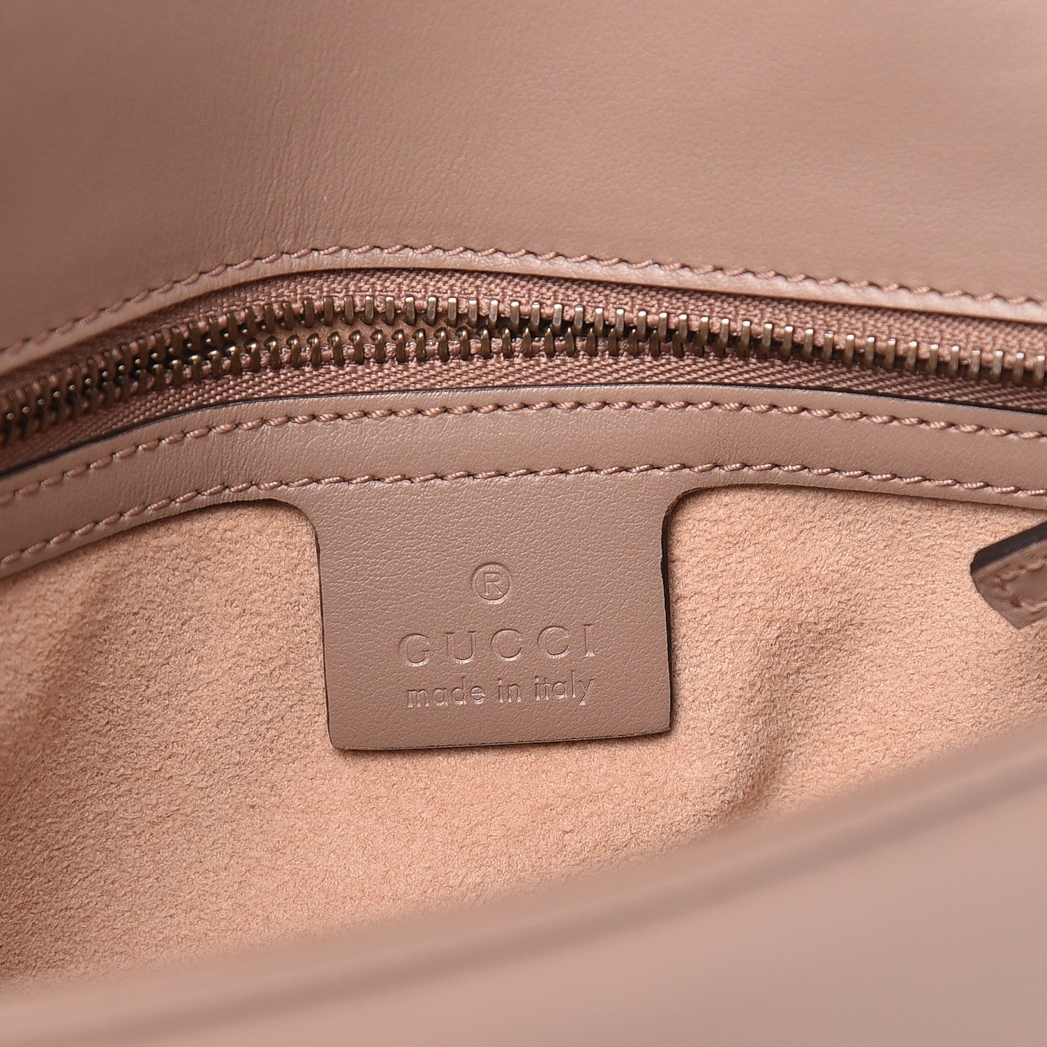 Gucci Calfskin Matelasse Small GG Marmont Shoulder Bag Porcelain Rose 6 of 13