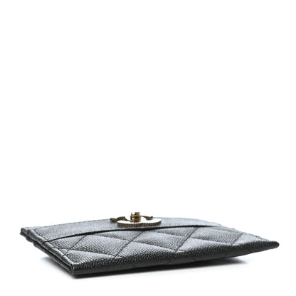 Chanel Caviar Quilted Vintage Mademoiselle Card Holder Black 4 of 9