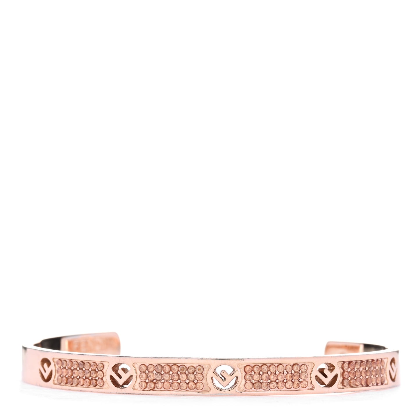 Metal Crystal F is Fendi Bracelet S Rose Gold
