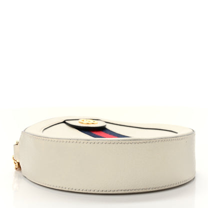 Gucci Textured Calfskin Web Mini Ophidia Round Shoulder Bag Mystic White 4 of 12