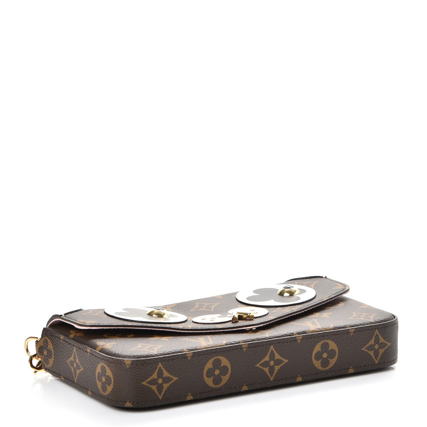 Monogram Valentine Dog Pochette Felicie Chain Wallet