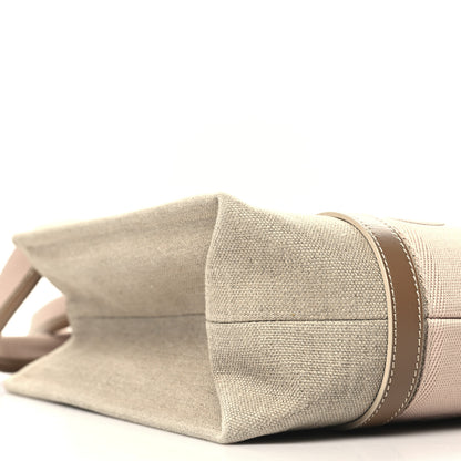 Chloe Linen Calfskin Medium Woody Ribbon Tote Blushy Beige 8 of 9