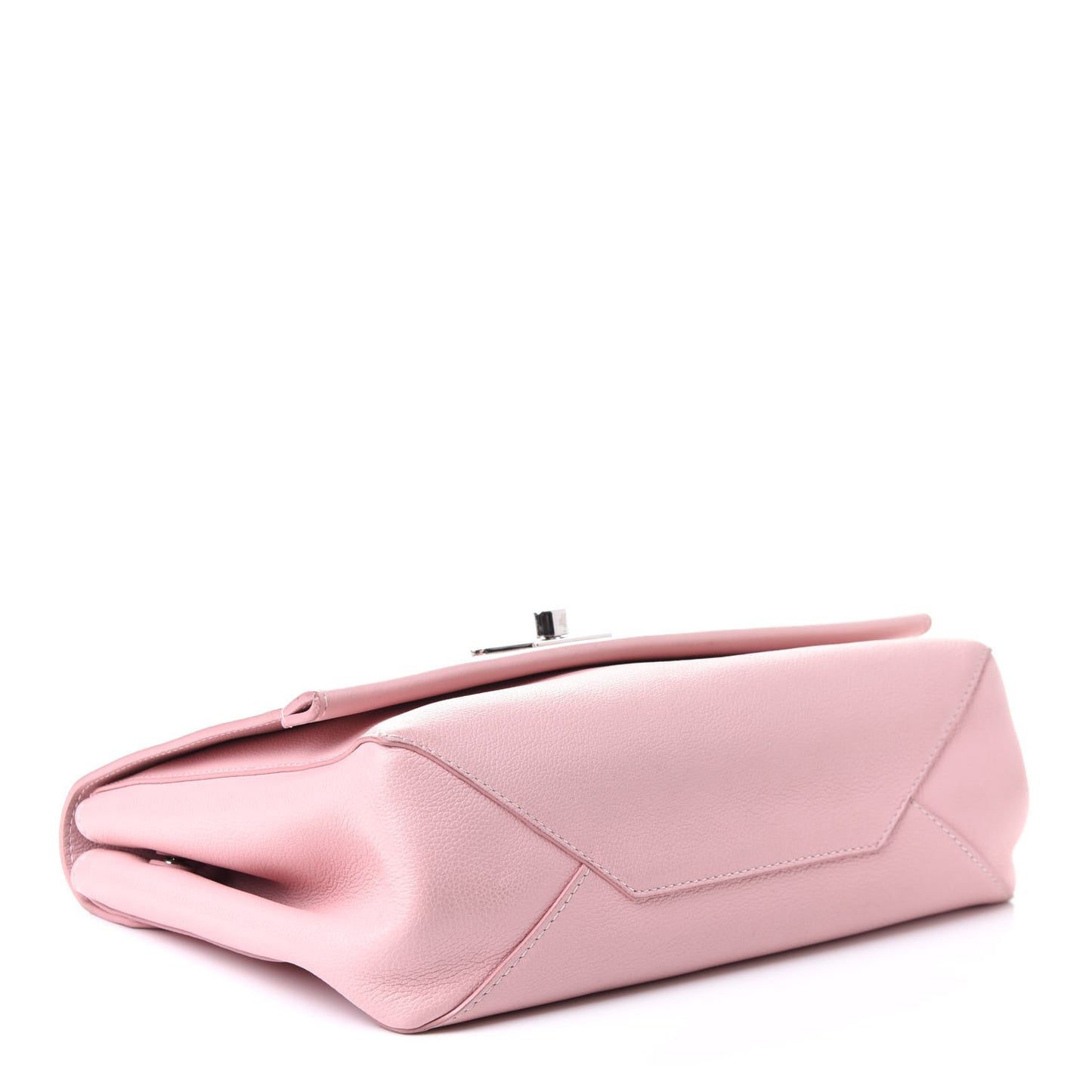 Soft Calfskin Lockme II Top Handle Rose Ballerine