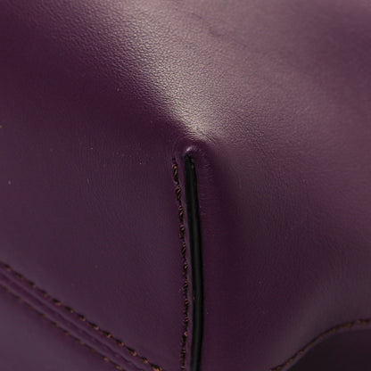 Fendi Vitello Century Pearl Bi-Color Scalloped Mini Back to School Backpack Amarone Black Cherry 10 of 15